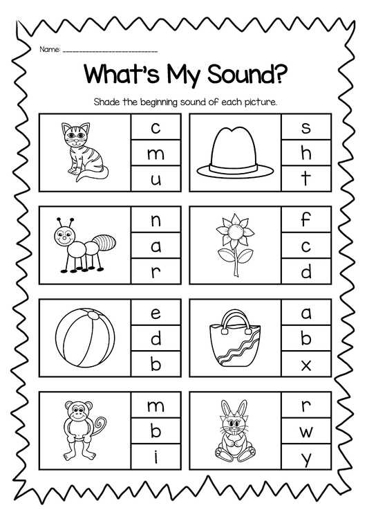 phonics worksheet